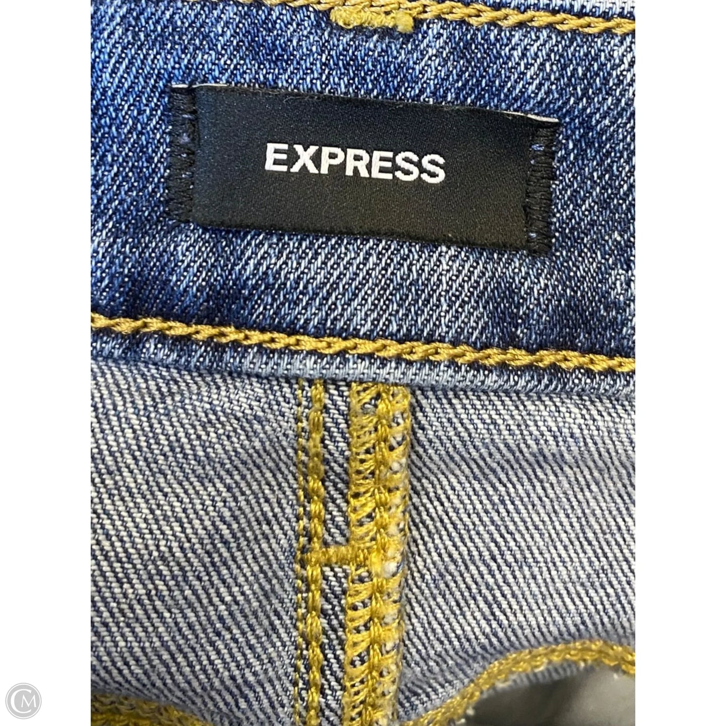 Skirt Maxi By Express In Blue Denim, Size: 10