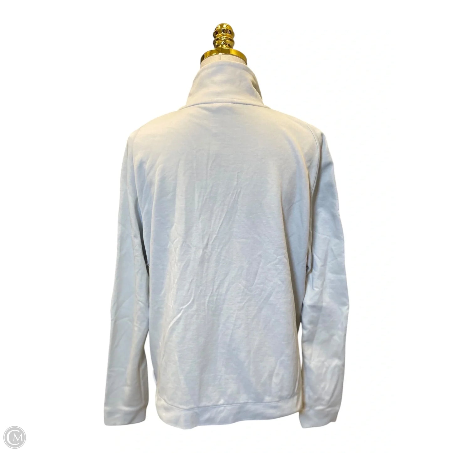 Athletic Jacket By Nike In Grey, Size: L
