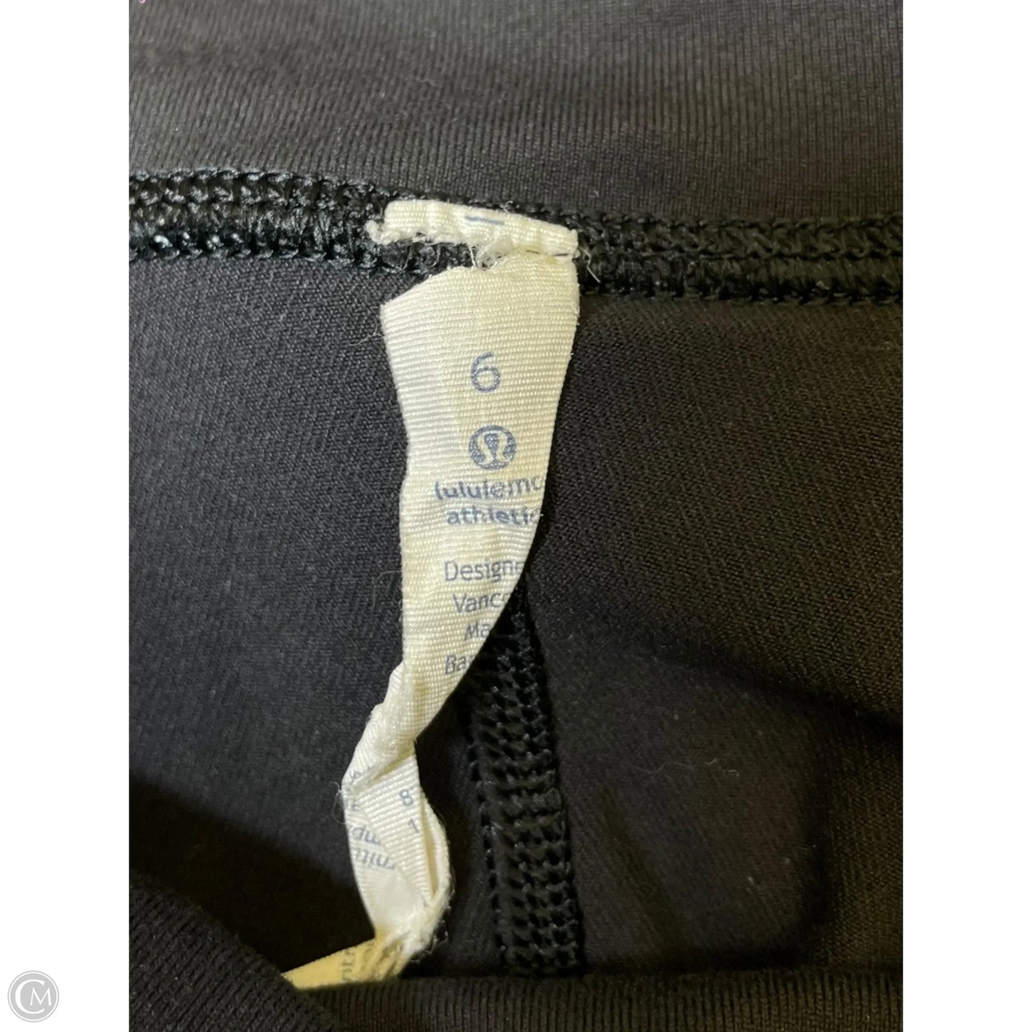 Athletic Leggings By Lululemon In Black & White, Size: 6