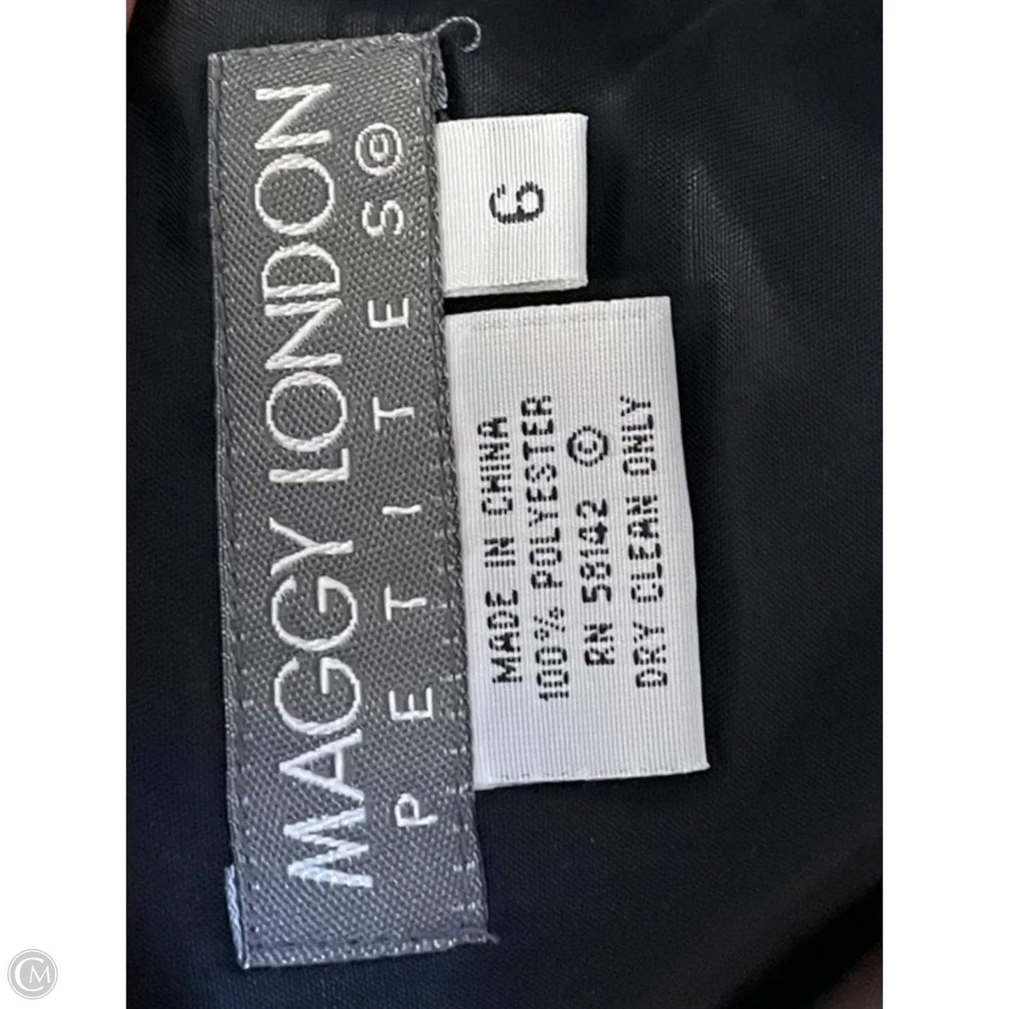 Dress Casual Midi By Maggy London In Black & Red, Size: S