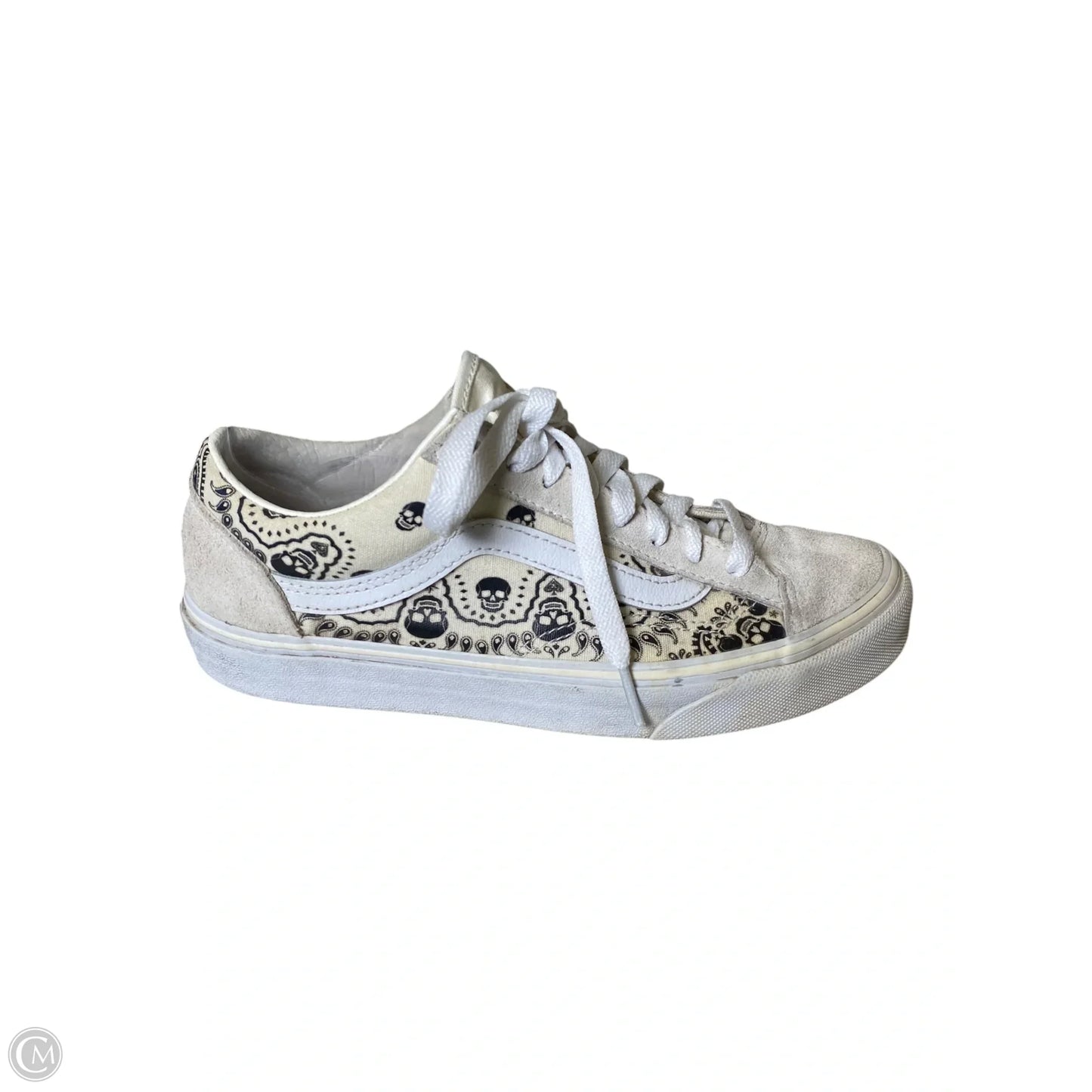 Shoes Sneakers By Vans In Cream, Size: 6.5