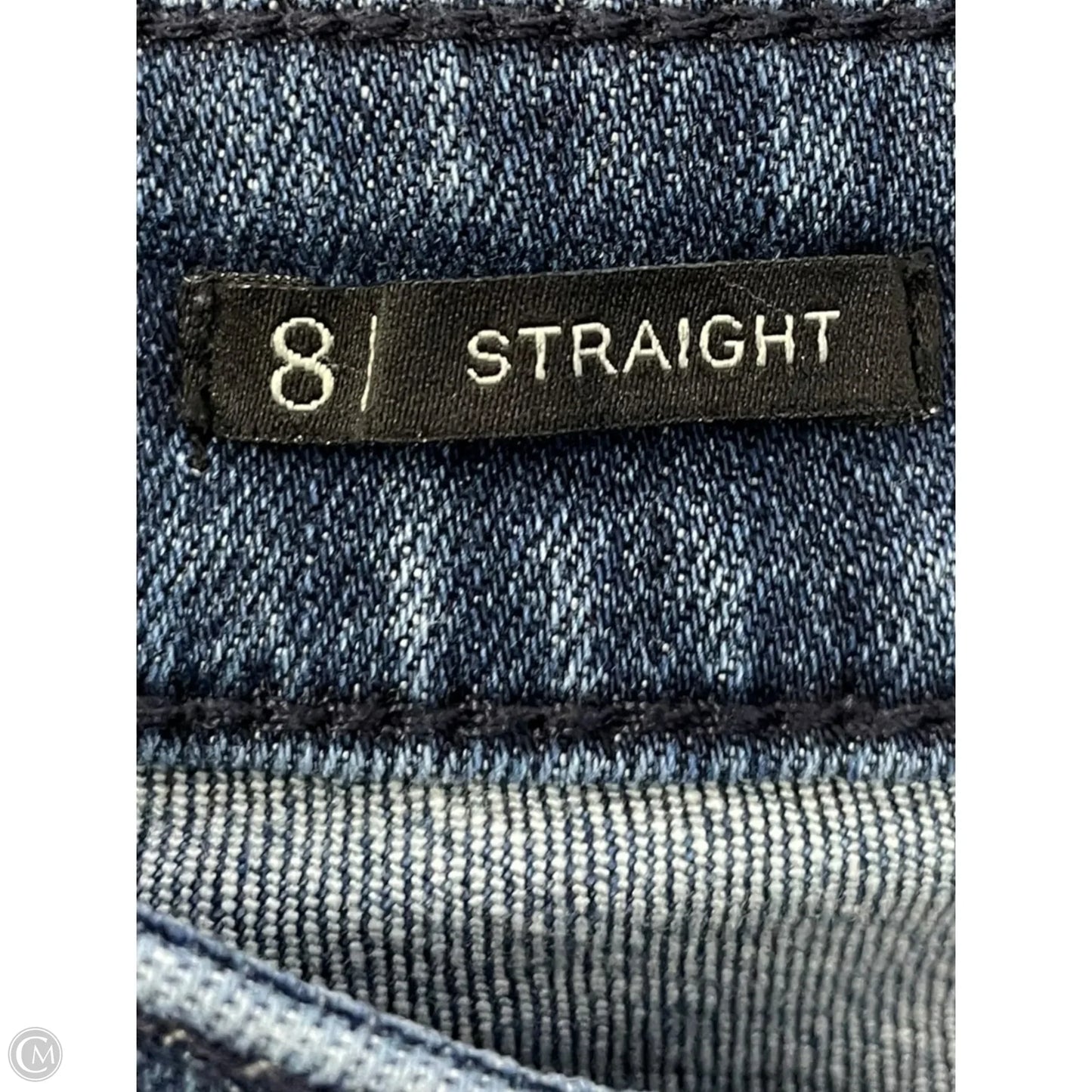 Jeans Straight By Talbots In Blue Denim, Size: 8