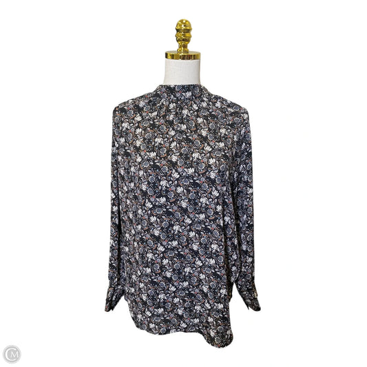 Top Long Sleeve By Loft In Multi-colored, Size: M
