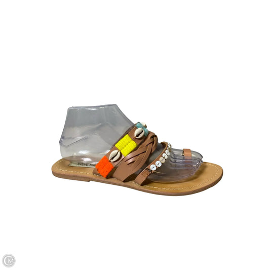 Sandals Flats By Steve Madden In Multi-colored, Size: 8.5