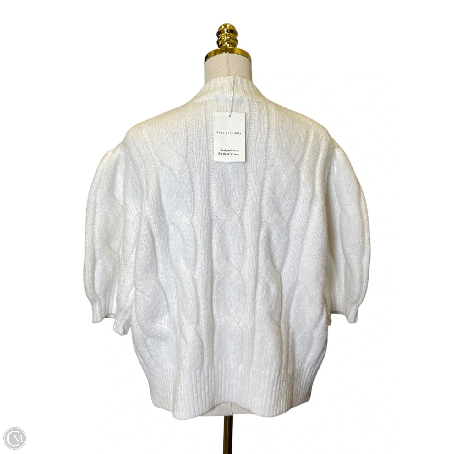 Cardigan By Free Assembly In White, Size: Xl