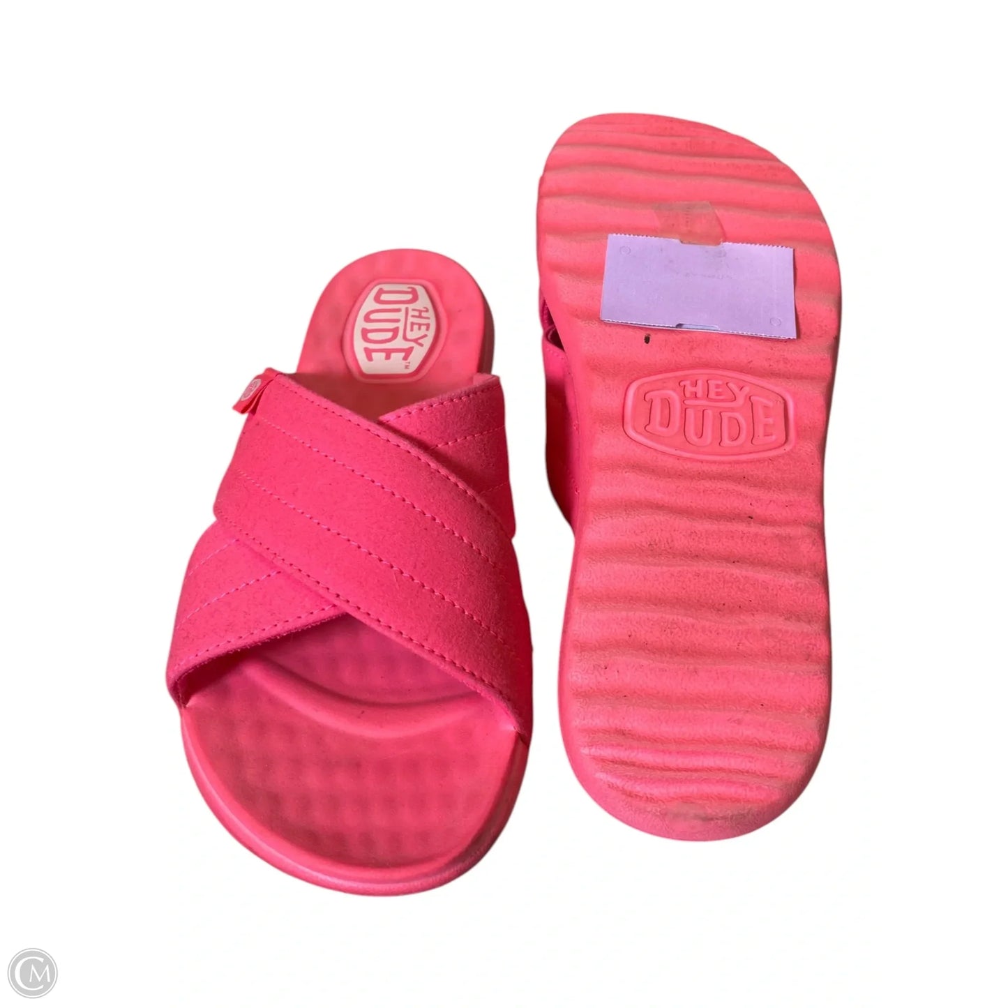 Shoes Flats By Hey Dude In Pink, Size: 6