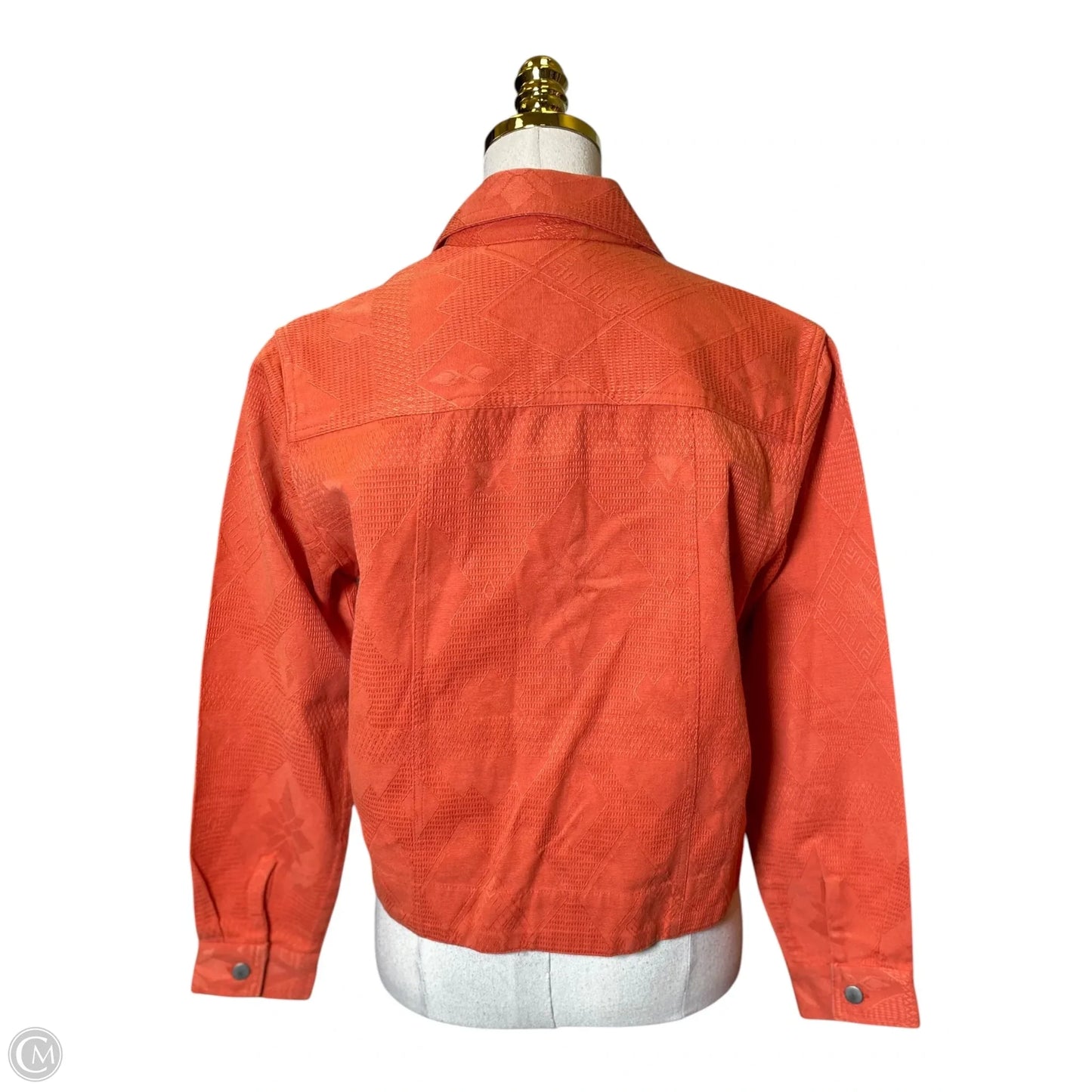 Jacket Denim By Coldwater Creek In Orange, Size: M
