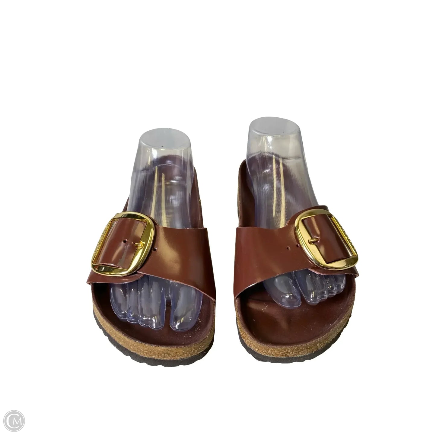 Sandals Flats By Birkenstock In Brown, Size: 8