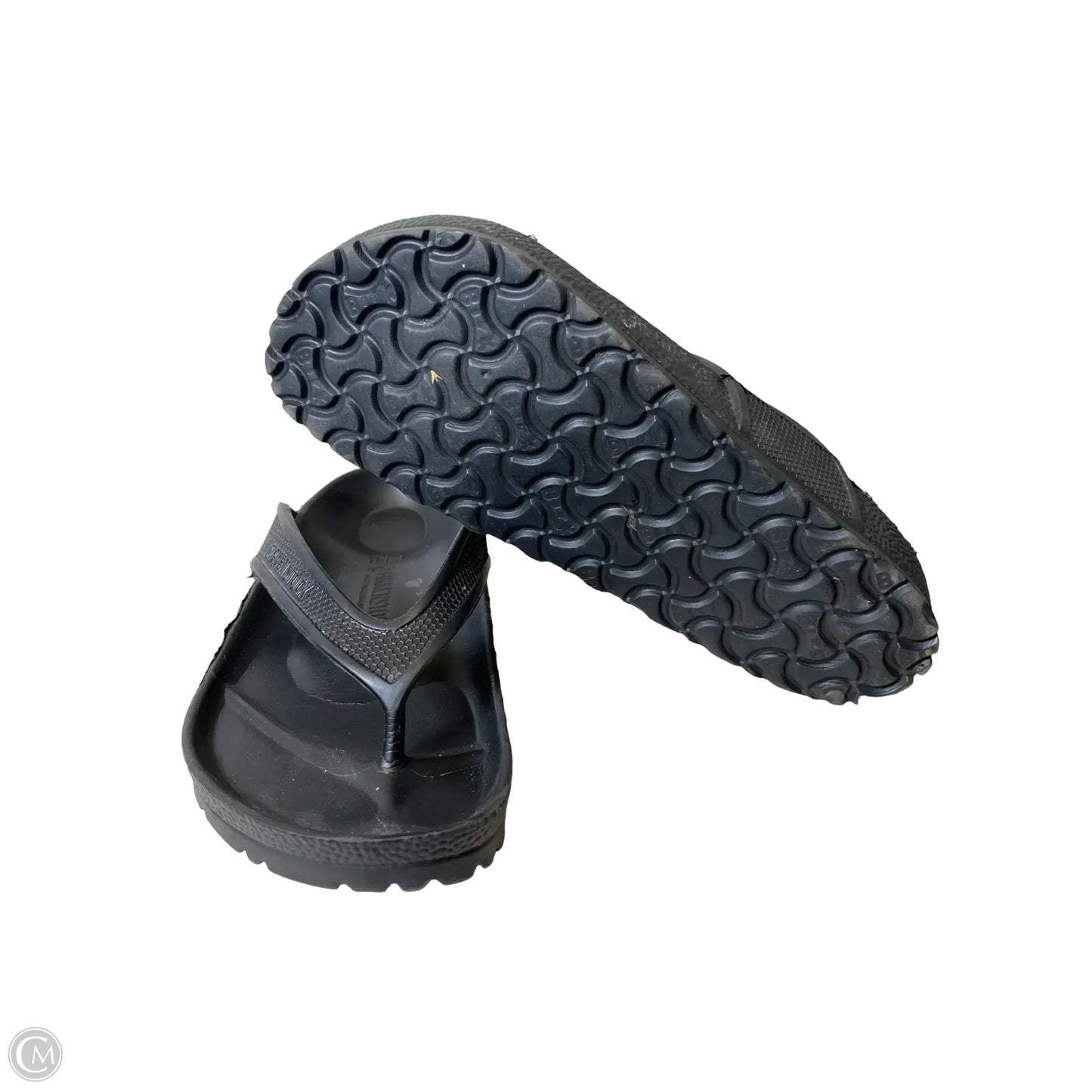 Sandals Flats By Birkenstock In Black, Size: 8
