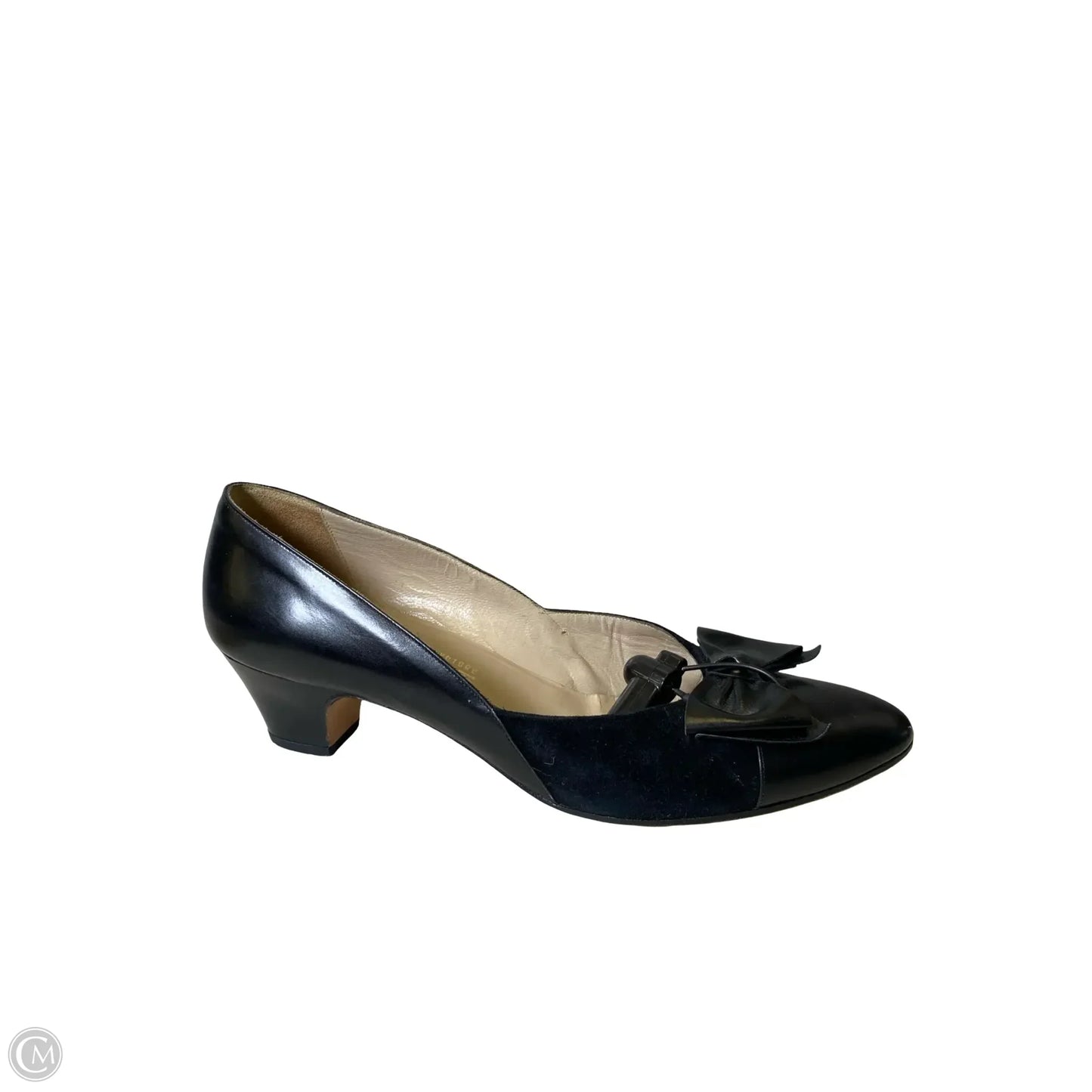 Shoes Luxury Designer By Ferragamo In Black, Size: 8