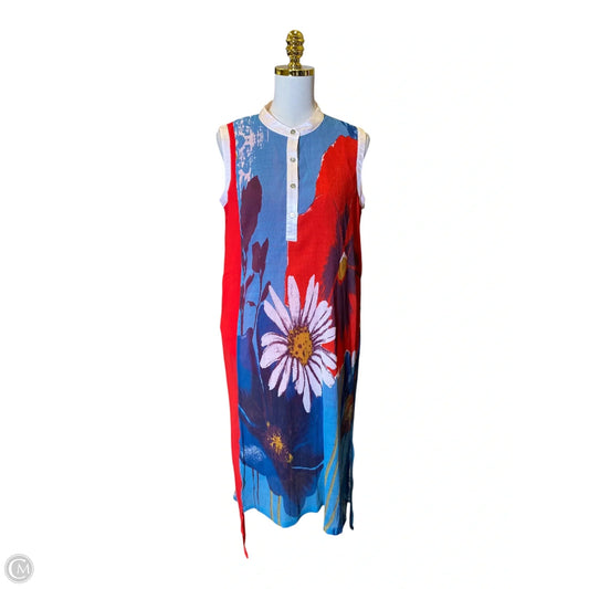 Dress Casual Midi By Clothes Mentor In Multi-colored, Size: Xl