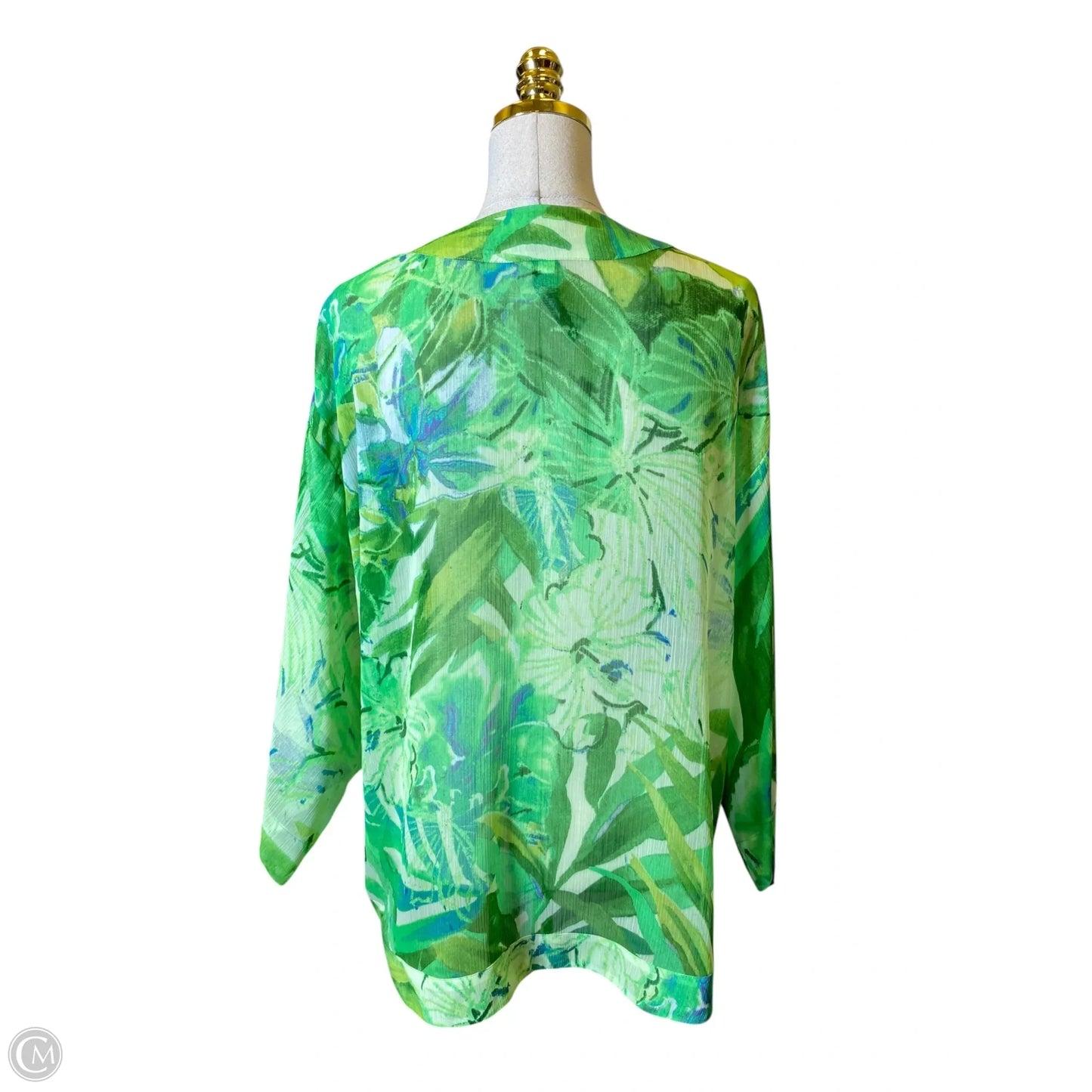 Cardigan By Chicos In Green, Size: L