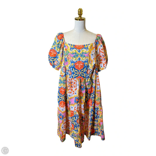 Dress Casual Midi By Vince Camuto In Multi-colored, Size: 1x