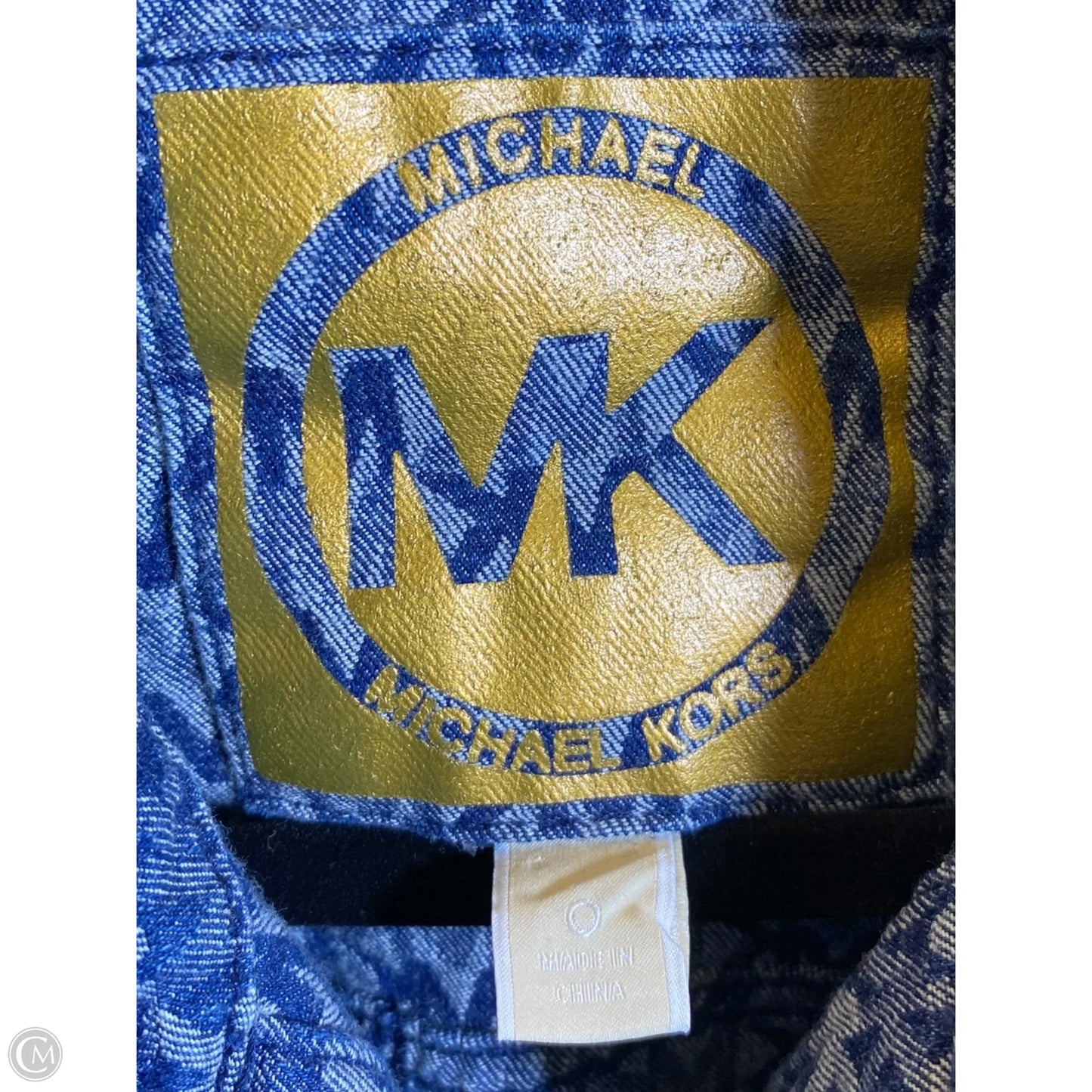 Dress Casual Midi By Michael By Michael Kors In Blue Denim, Size: Xs