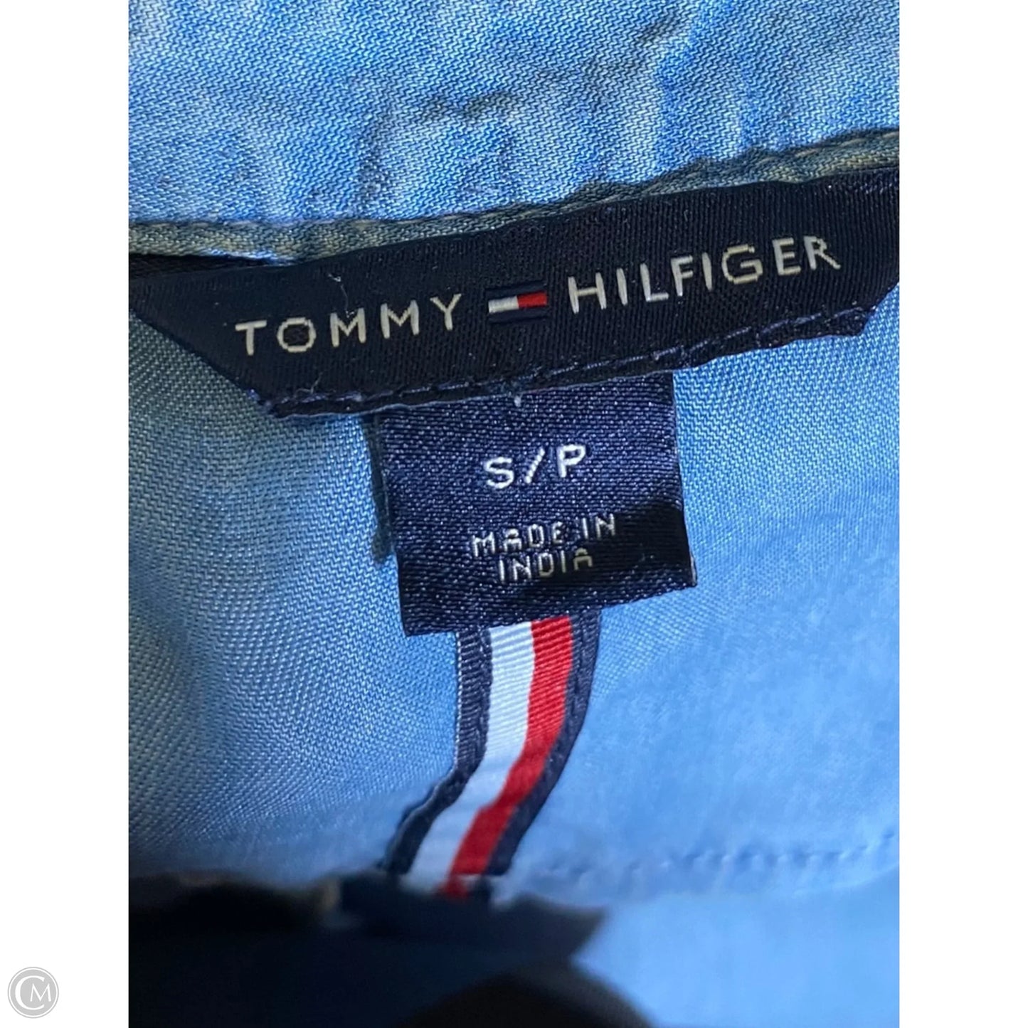 Top Short Sleeve By Tommy Hilfiger In Blue, Size: S
