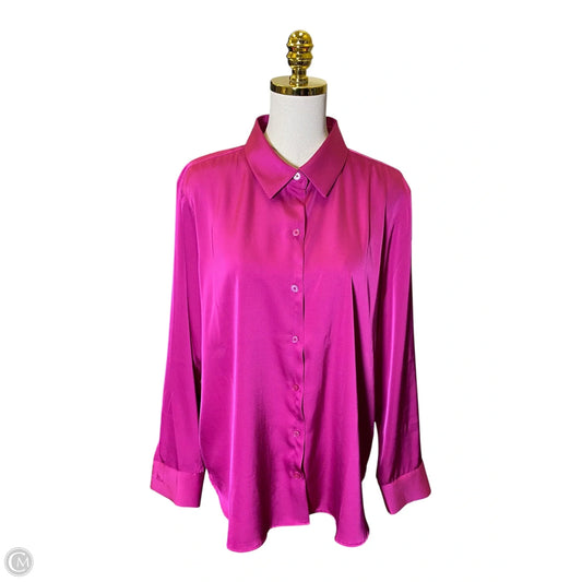 Top Long Sleeve By Maurices In Purple, Size: Xl