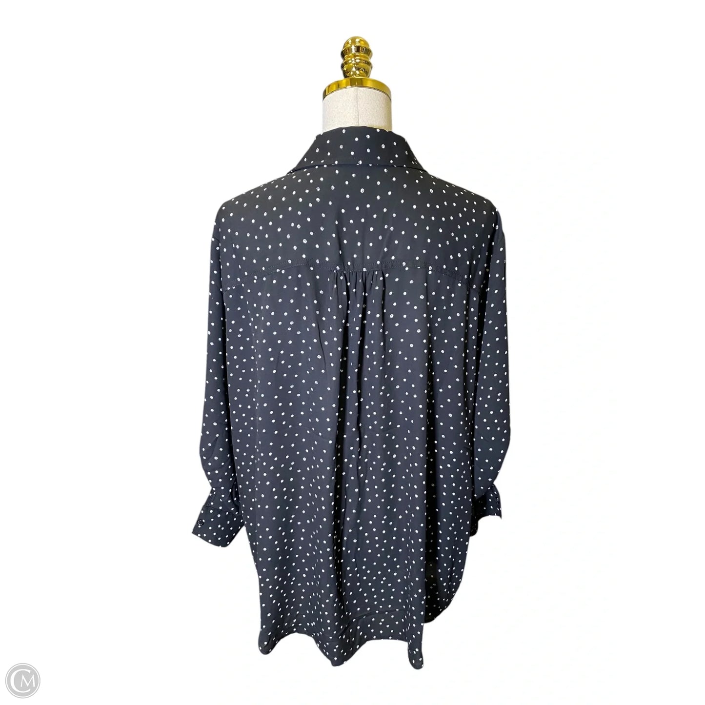 Top Long Sleeve By Maurices In Black & White, Size: 2x