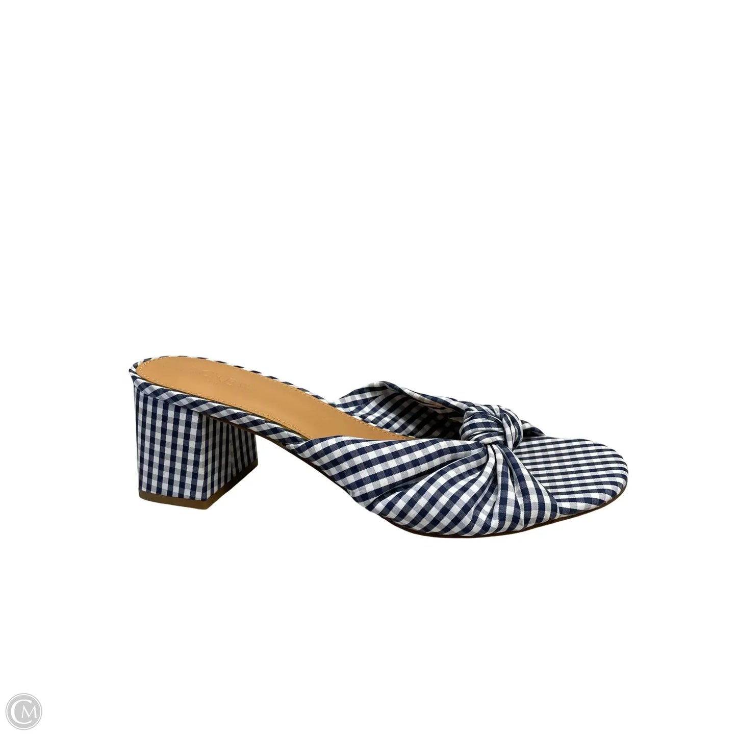 Shoes Heels Block By J. Crew In Blue & White, Size: 10