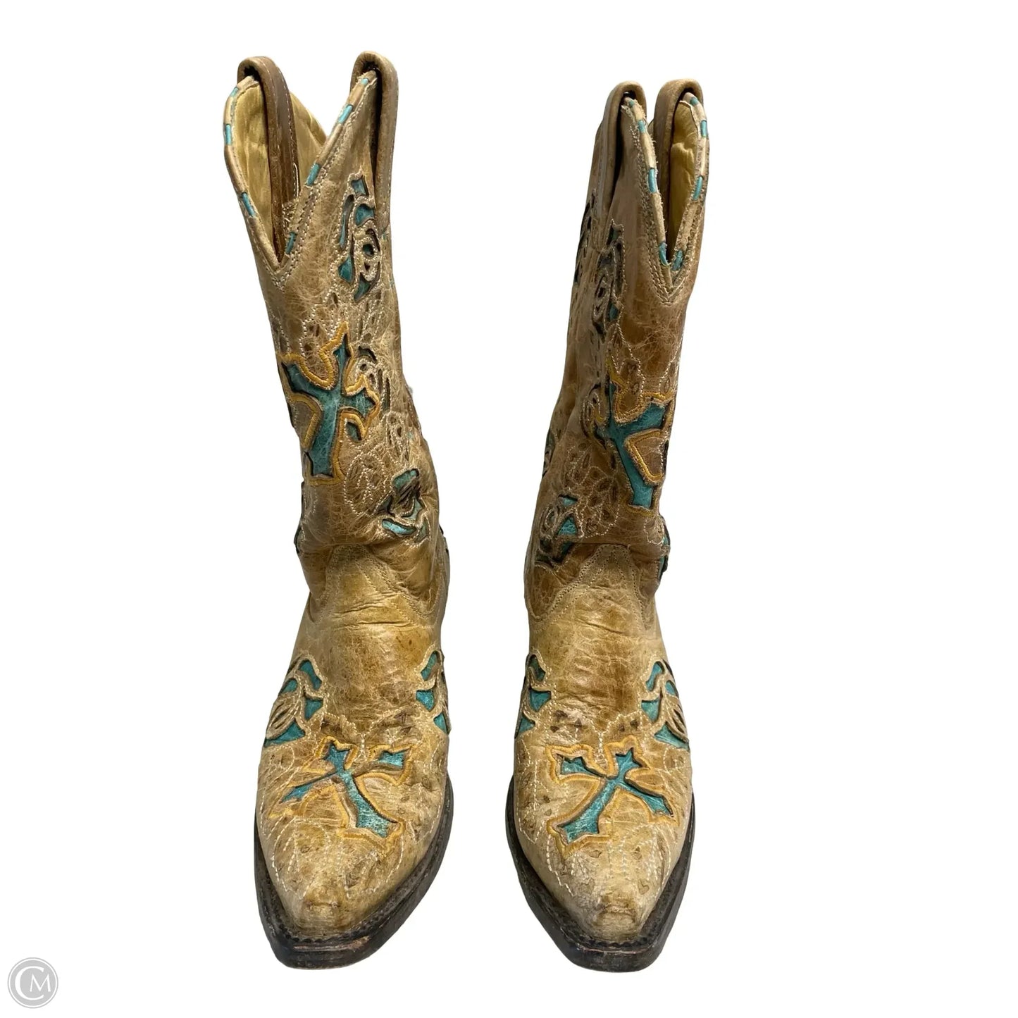 Boots Western By Corral In Blue & Brown, Size: 6.5