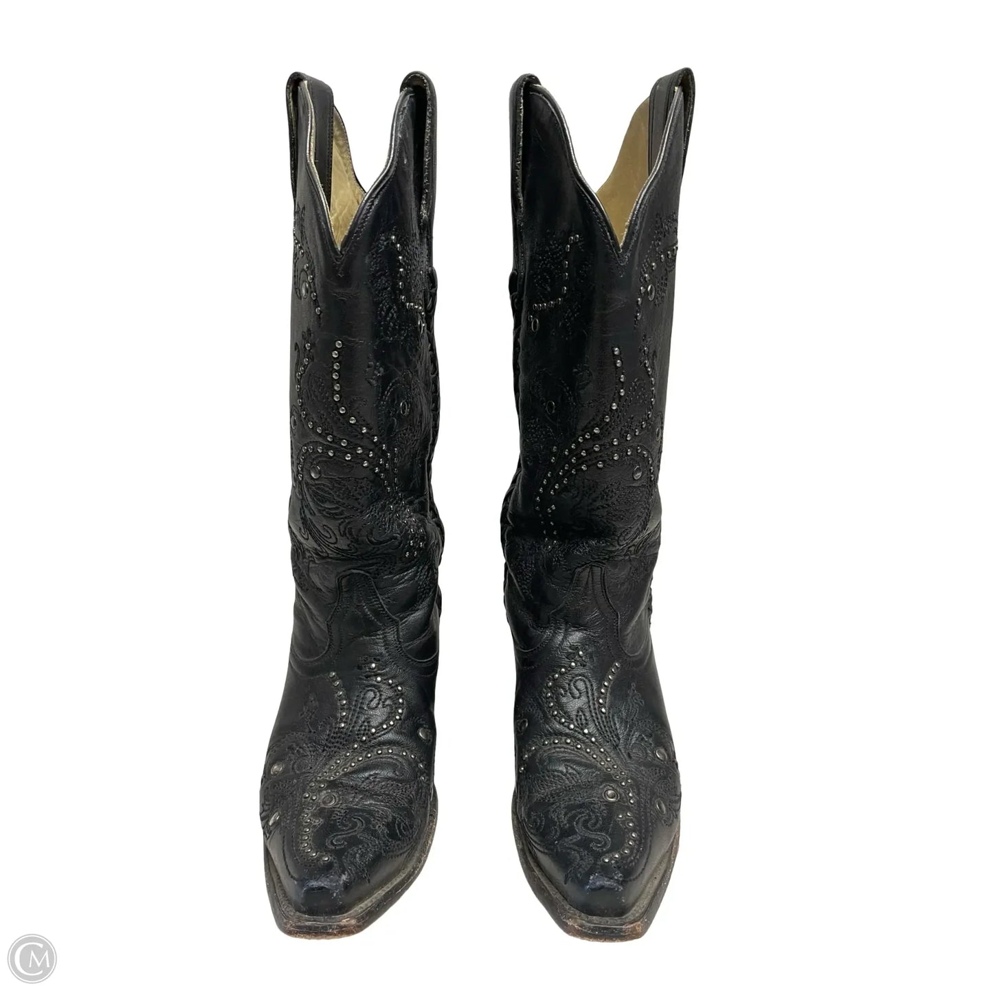 Boots Western By Corral In Black & Silver, Size: 6