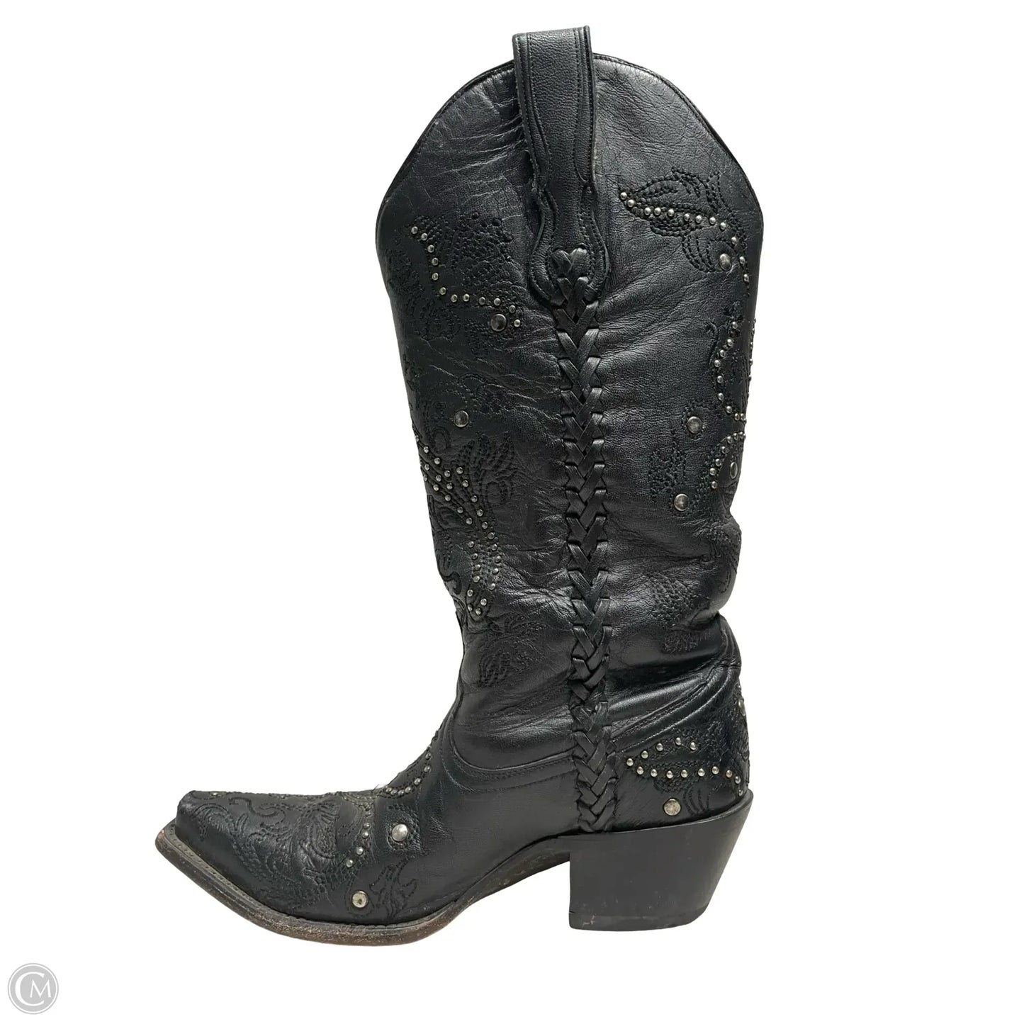 Boots Western By Corral In Black & Silver, Size: 6