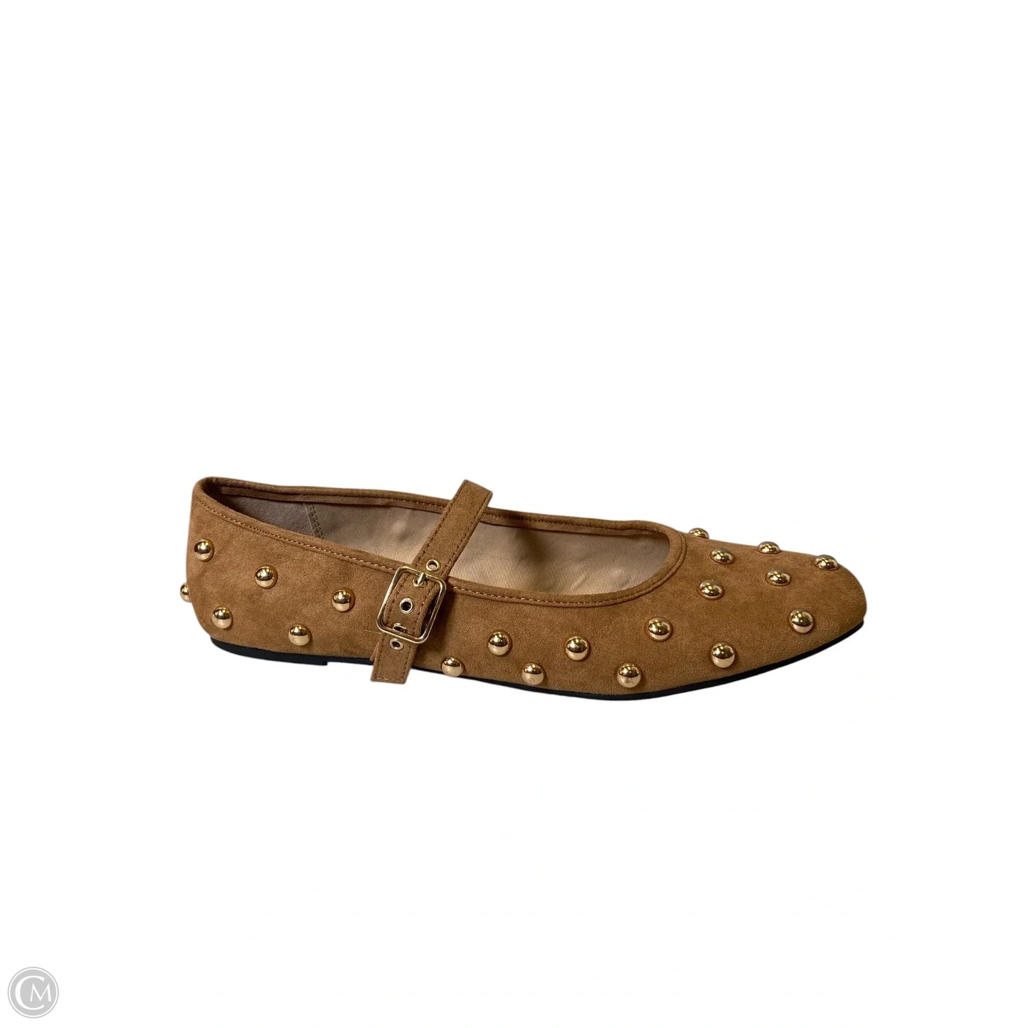 Shoes Flats By Universal Thread In Brown & Gold, Size: 11