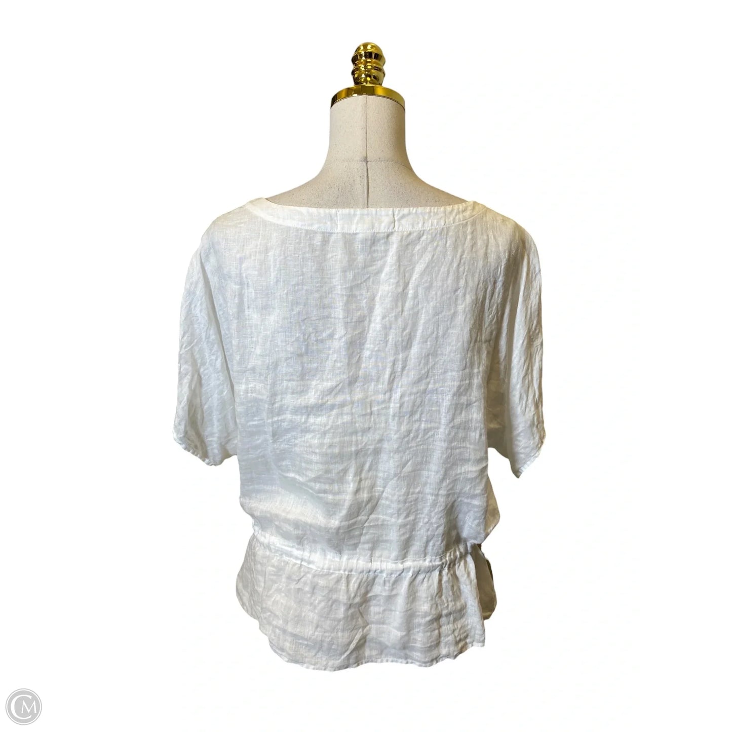 Top Short Sleeve By Cloth & Stone In White, Size: Xl