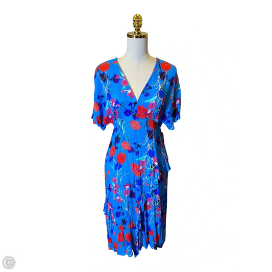 Dress Casual Midi By Zara Basic In Multi-colored, Size: Xs