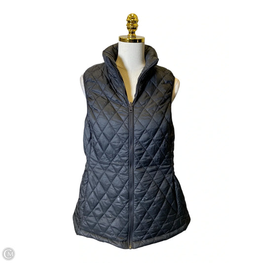 Vest Puffer & Quilted By Lands End In Black, Size: L