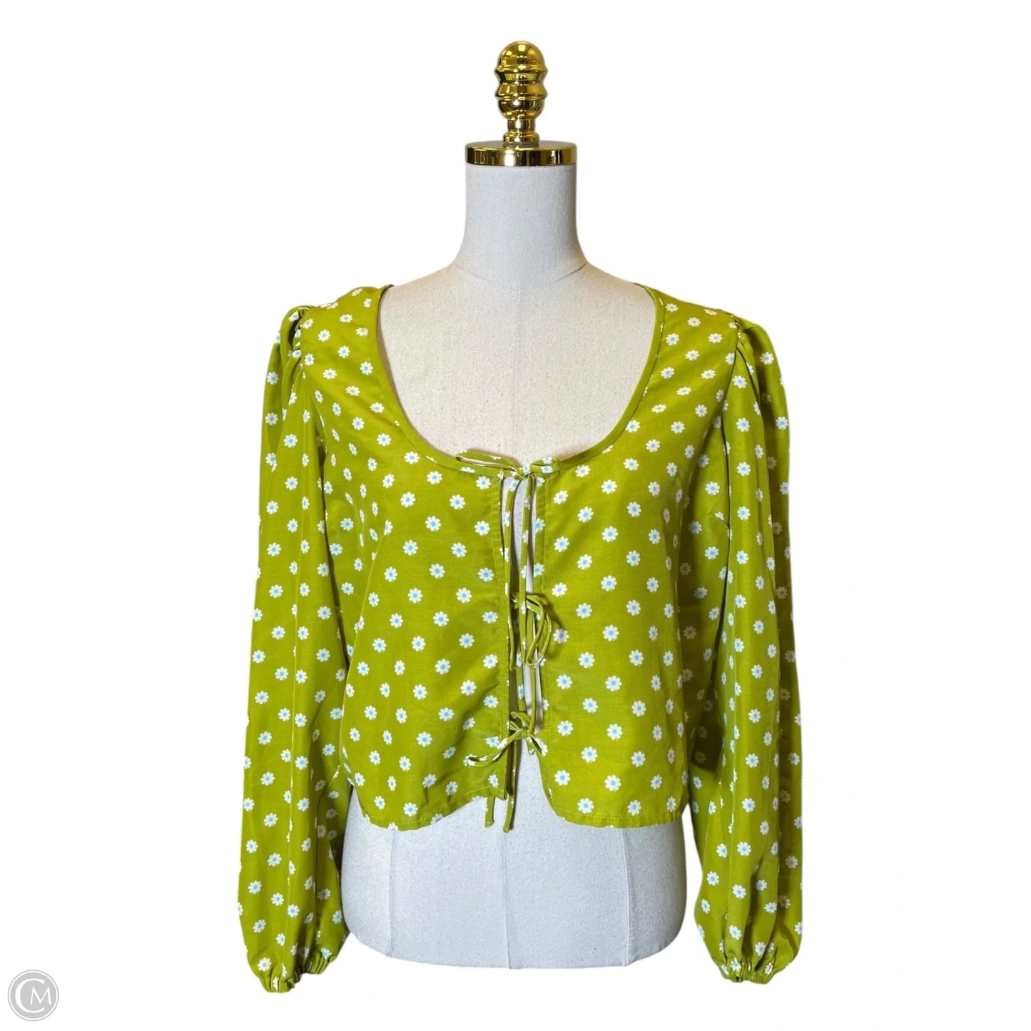 Top Long Sleeve By Levis In Green, Size: L