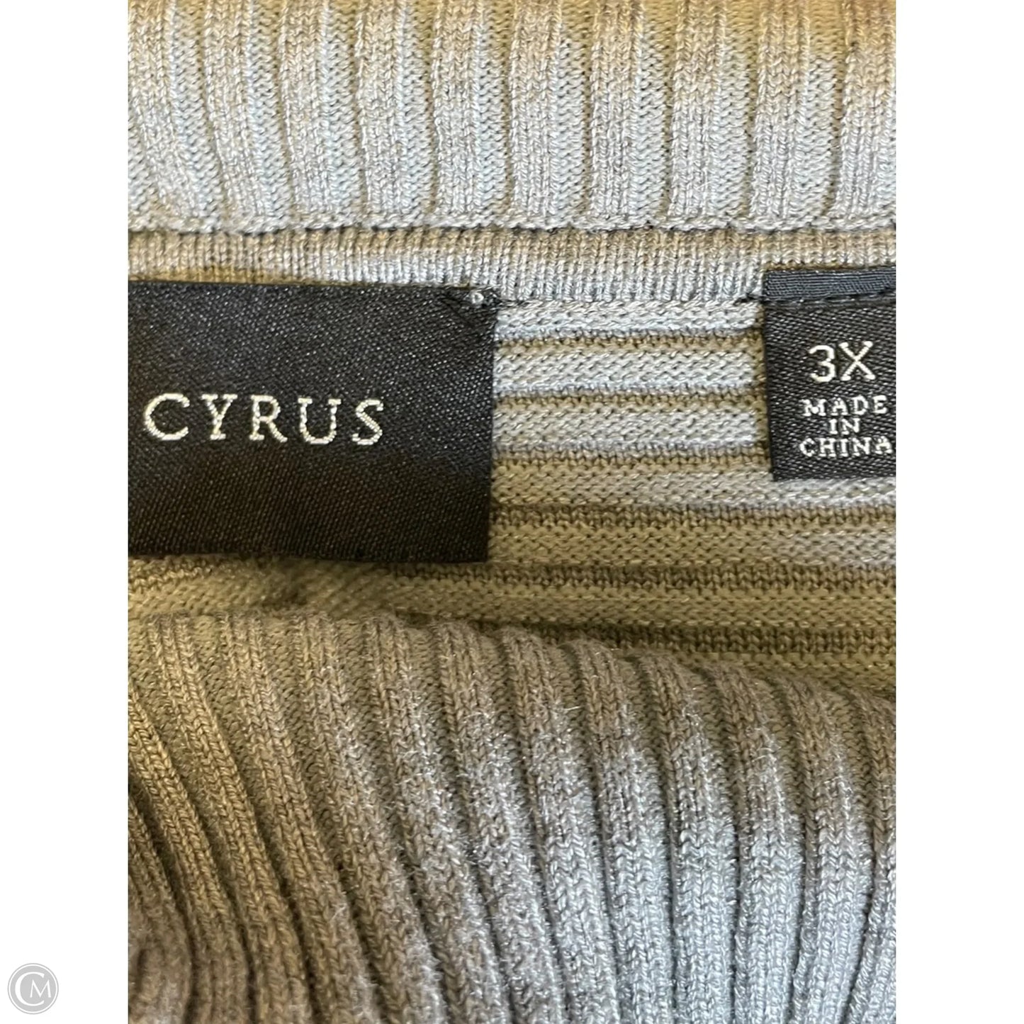 Sweater By Cyrus In Grey, Size: 3x