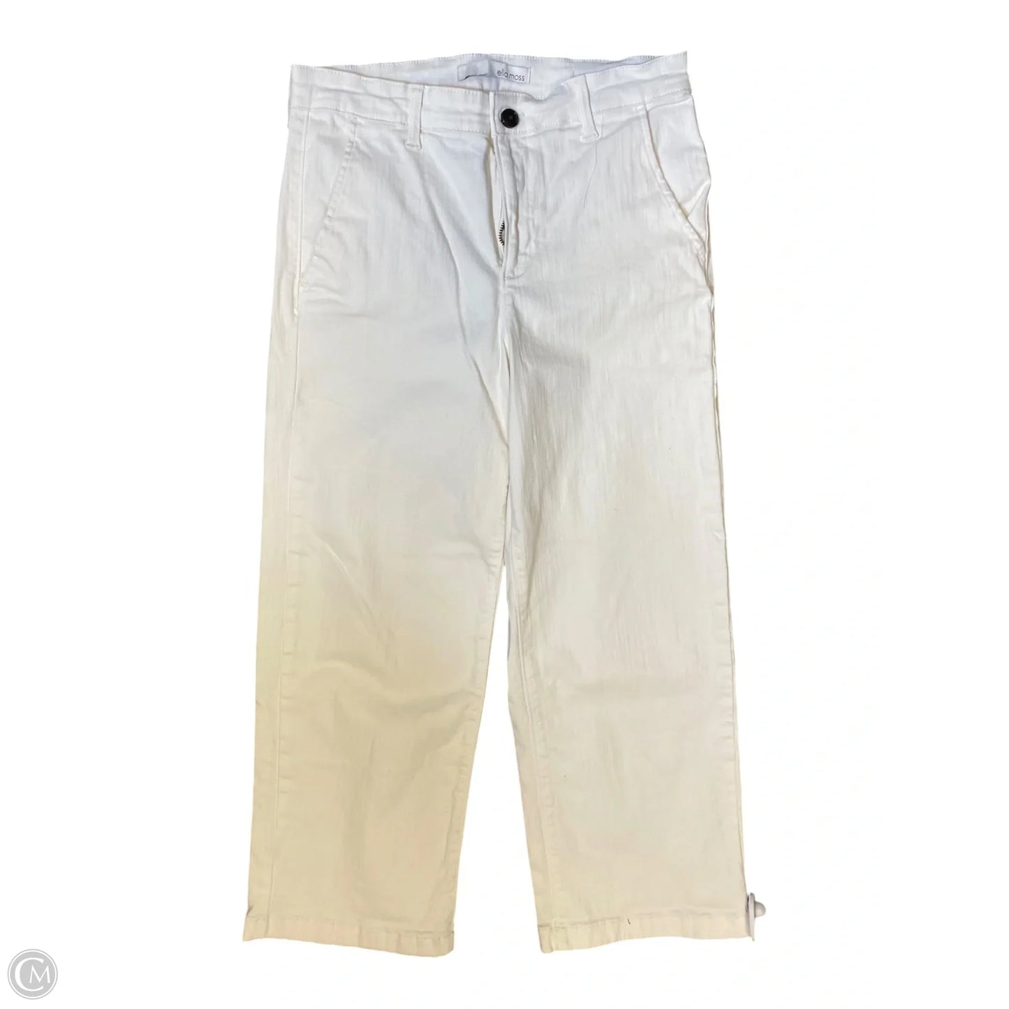 Jeans Straight By Ella Moss In White, Size: 4