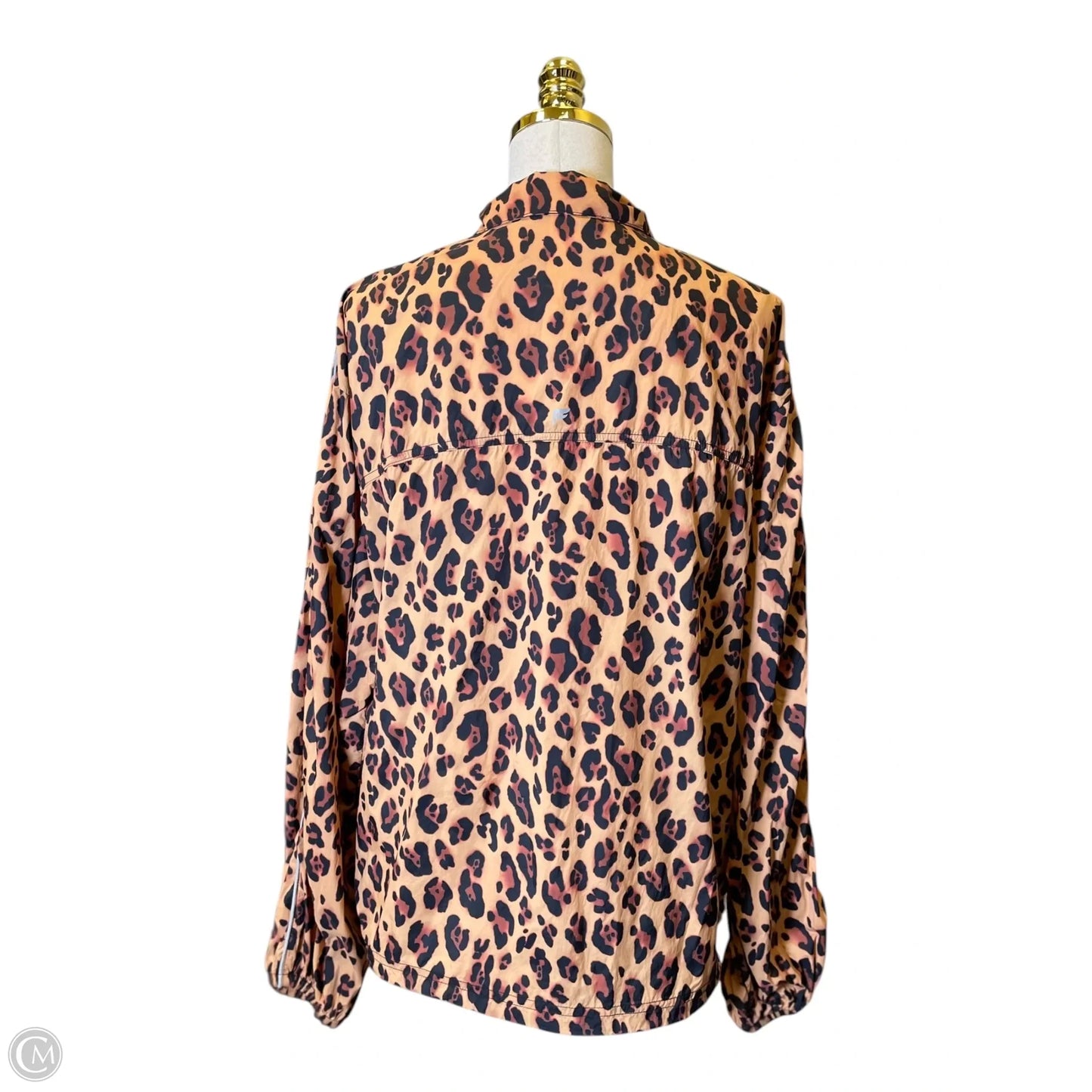 Athletic Jacket By Fabletics In Animal Print, Size: M