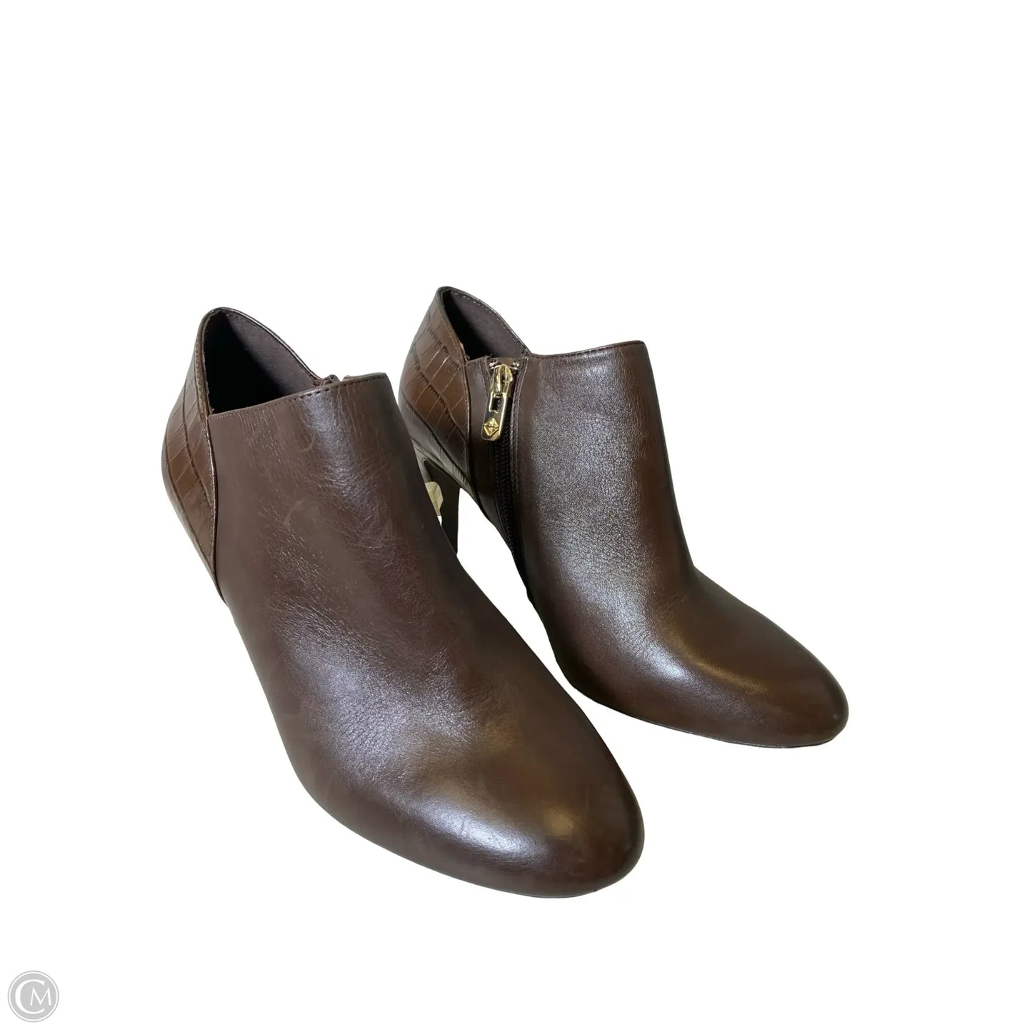 Boots Ankle Heels By Antonio Melani In Brown, Size: 7.5