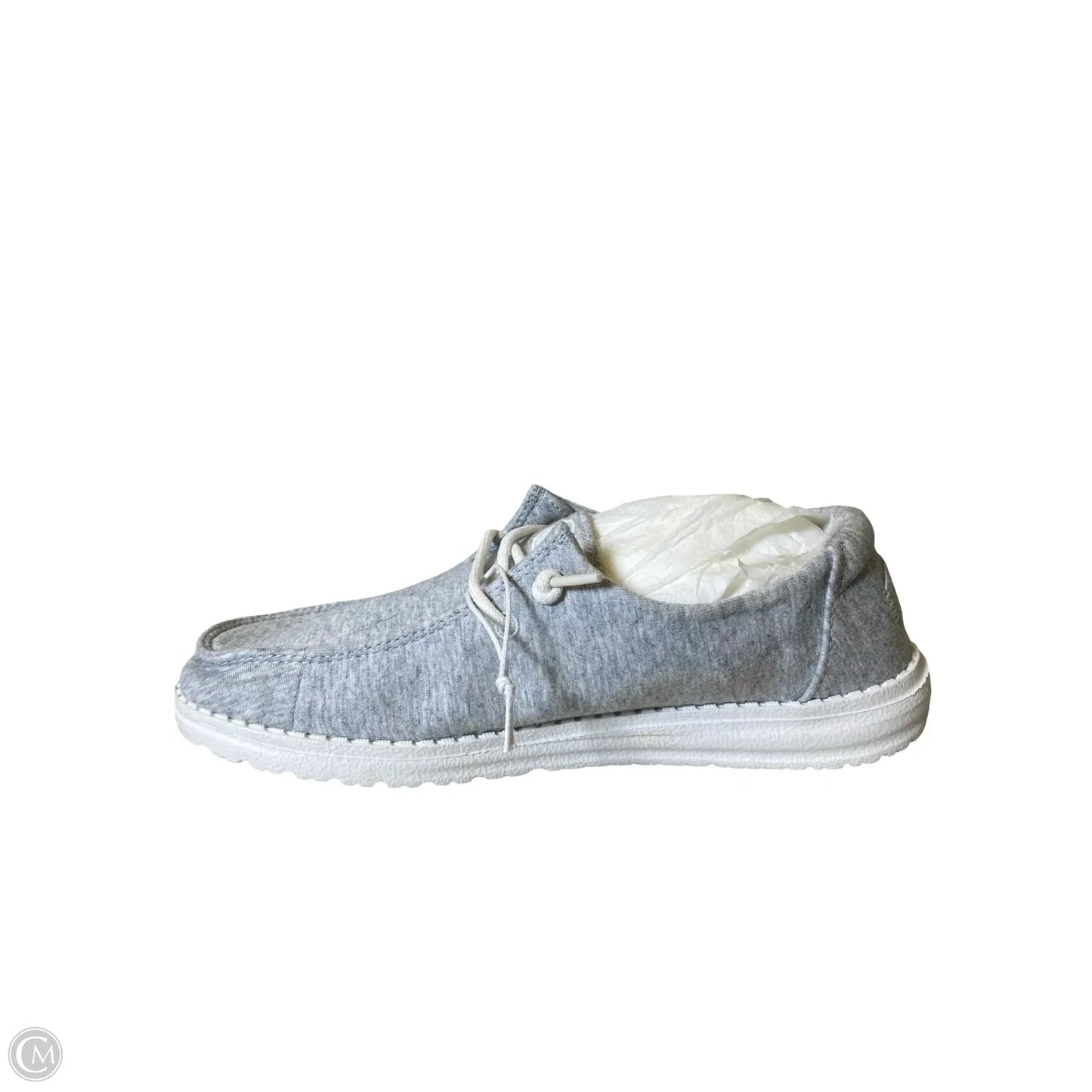 Shoes Flats By Hey Dude In Grey, Size: 8