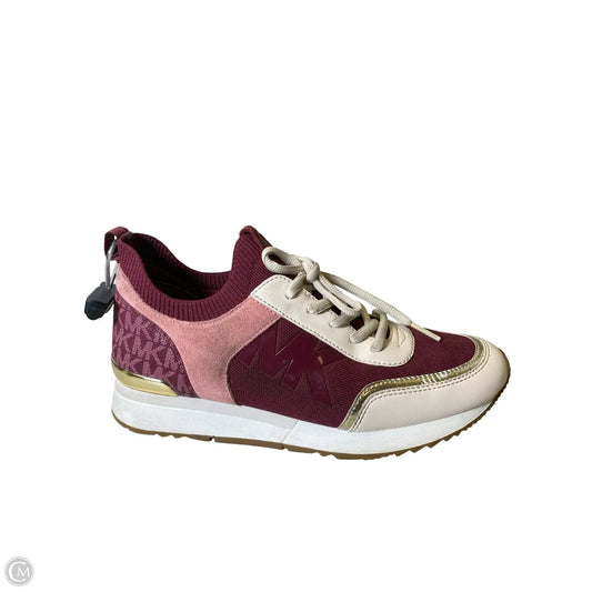 Shoes Designer By Michael Kors In Pink & White, Size: 8