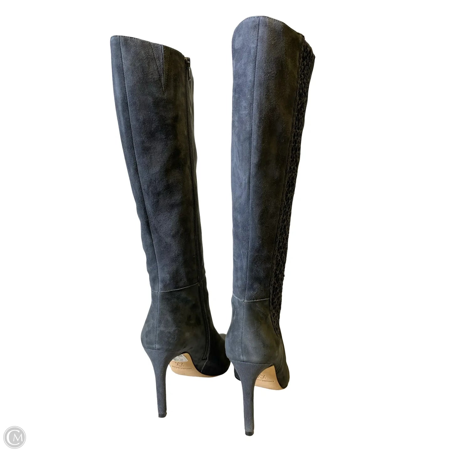 Boots Knee Heels By Antonio Melani In Grey, Size: 8