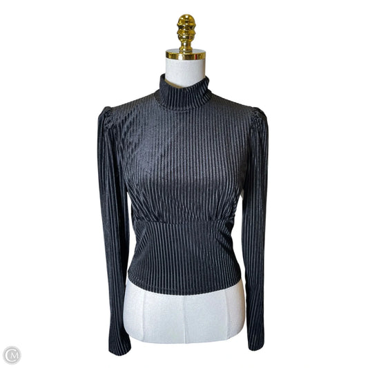 Top Long Sleeve By Forever 21 In Black, Size: L