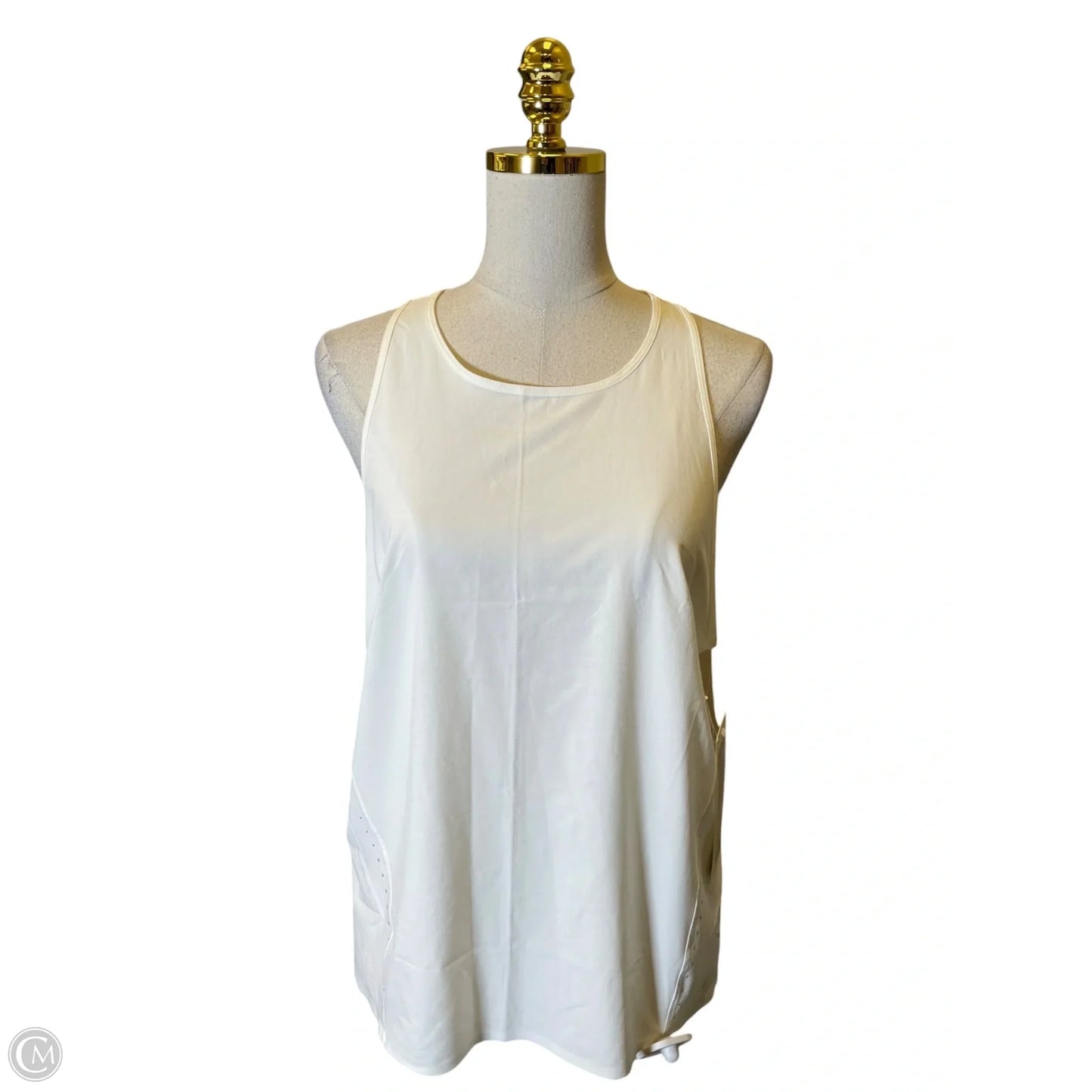 Athletic Tank Top By Lululemon In White, Size: 10