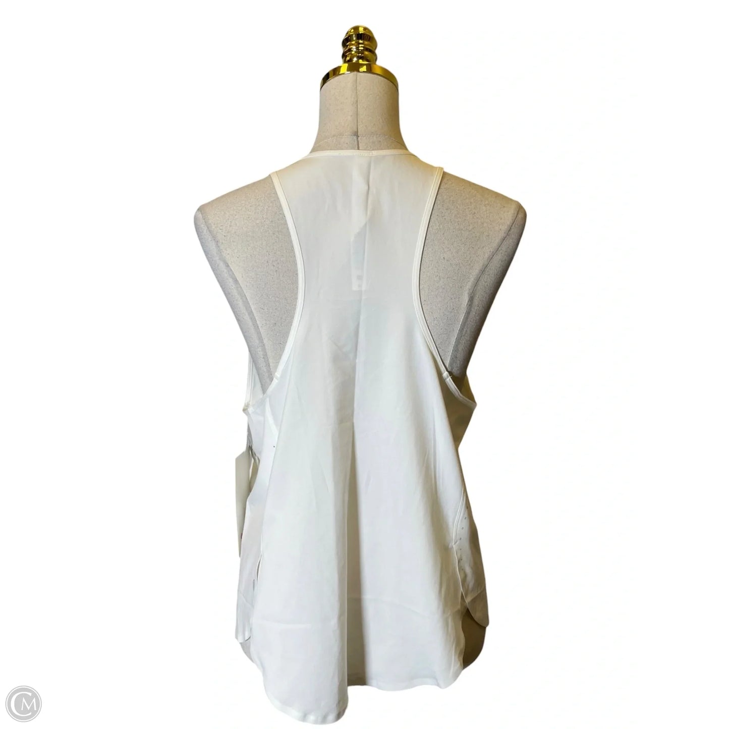 Athletic Tank Top By Lululemon In White, Size: 10