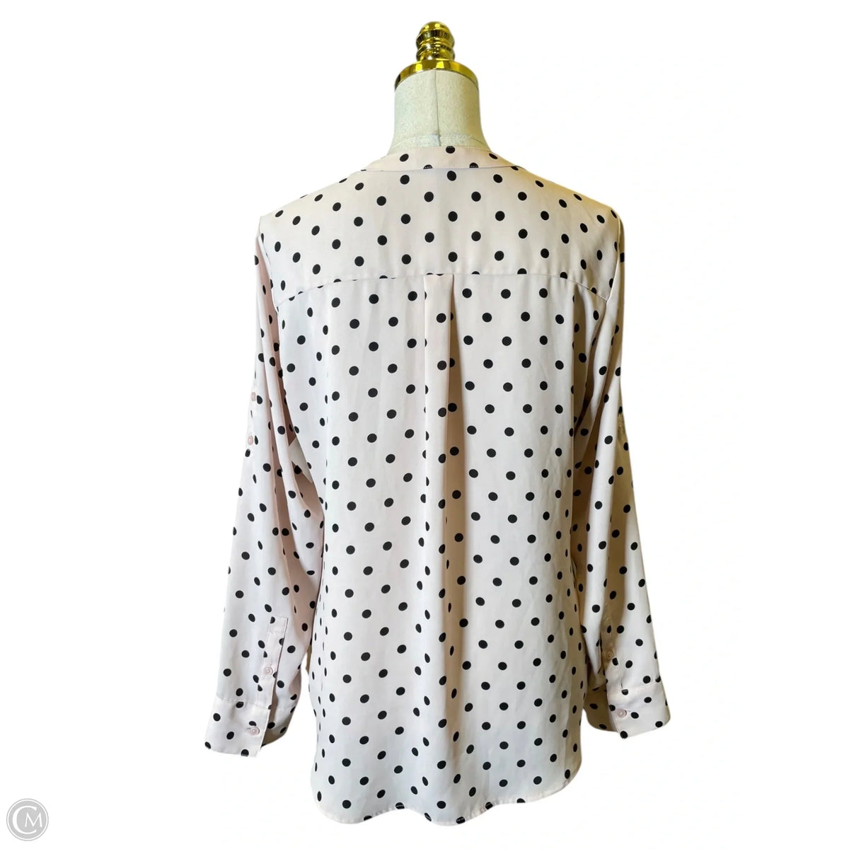 Top Long Sleeve By Express In Black & Pink, Size: M