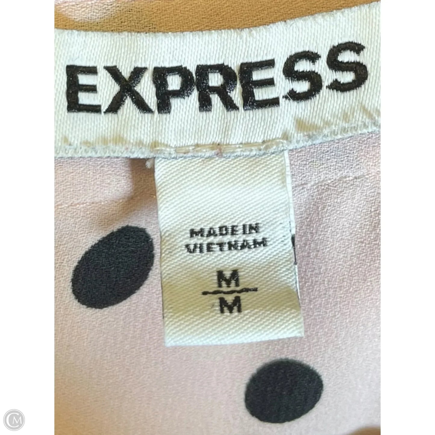 Top Long Sleeve By Express In Black & Pink, Size: M
