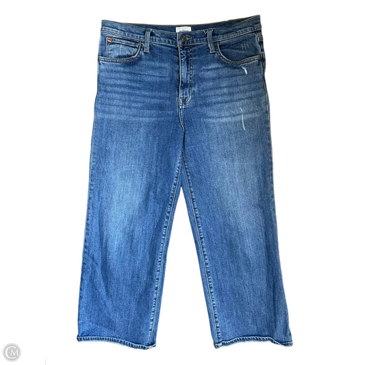 Jeans Wide Leg By Hudson In Blue Denim, Size: 14