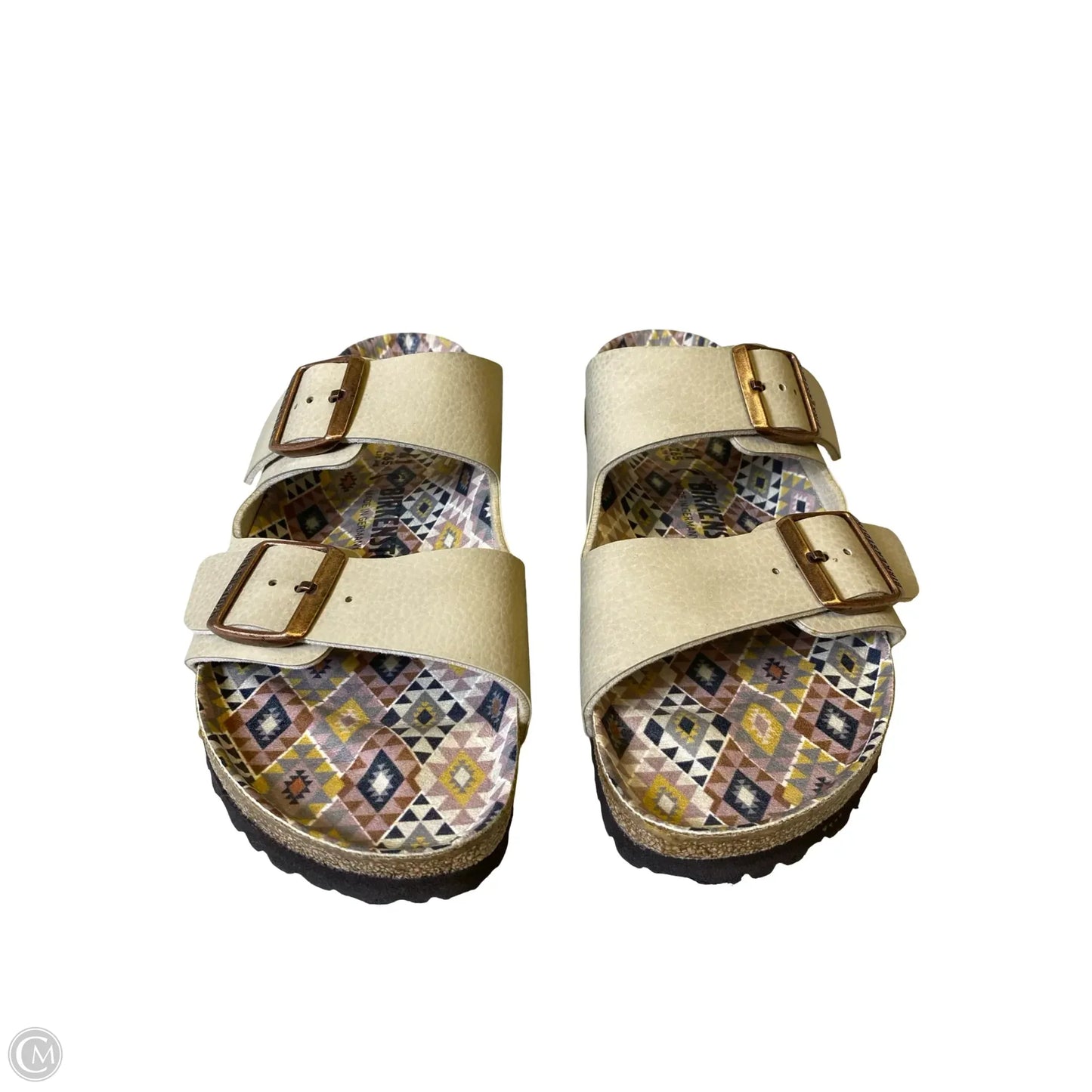 Sandals Flats By Birkenstock In Cream, Size: 10