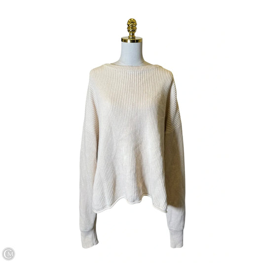 Sweater By Clothes Mentor In Cream, Size: Xl
