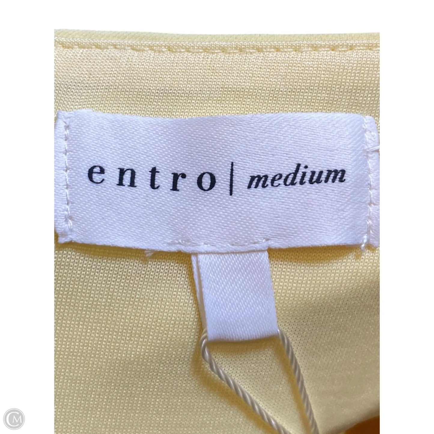 Top Short Sleeve By Entro In Yellow, Size: M