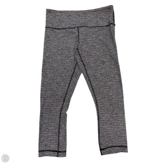 Athletic Leggings By Lululemon In Black & White, Size: 6