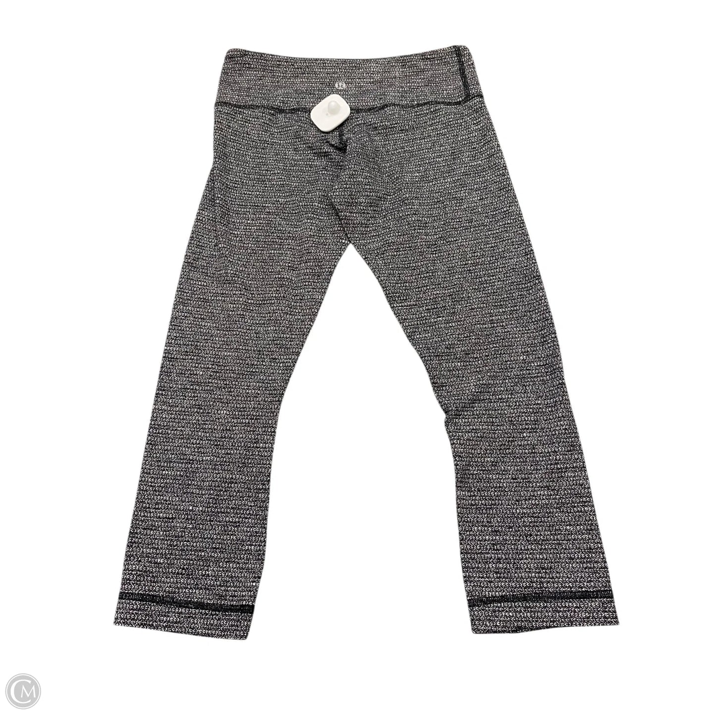 Athletic Leggings By Lululemon In Black & White, Size: 6