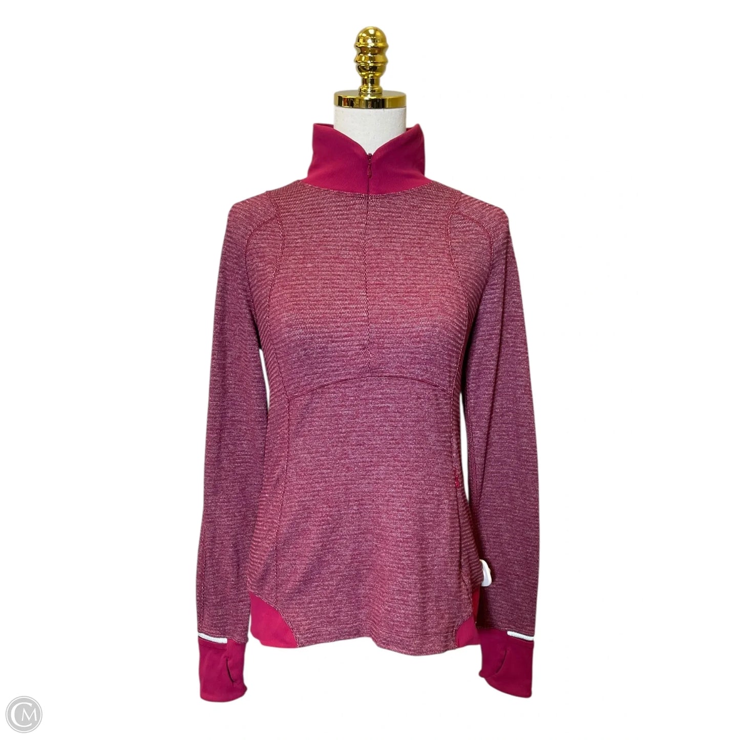 Top Long Sleeve By Lululemon In Red, Size: M