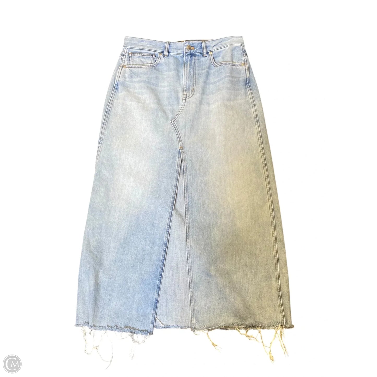Skirt Maxi By Madewell In Blue, Size: 6